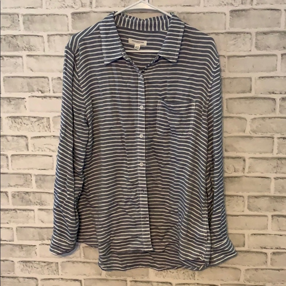 Over sized button up